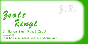 zsolt ringl business card